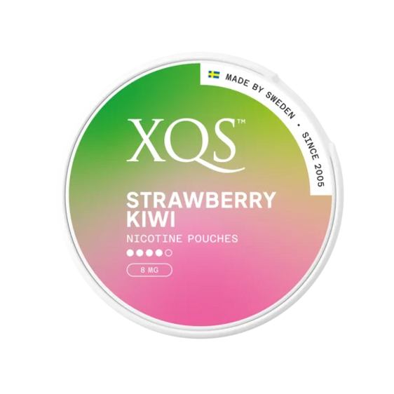 
XQS Strawberry Kiwi 8mg Nicotine Pouches (5 Pack)
