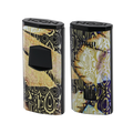 
Vector Icon Electric Triple Flame Torch Lighter Gold Navy Wave