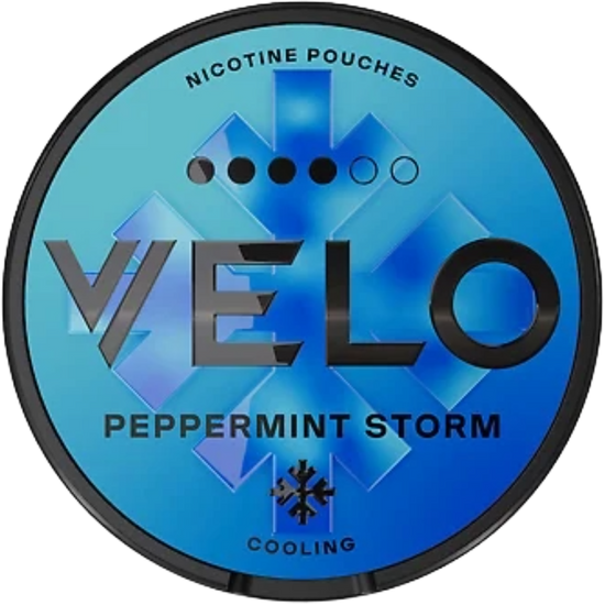 VELO Peppermint Storm Nicotine Pouches –  (5 Pack)