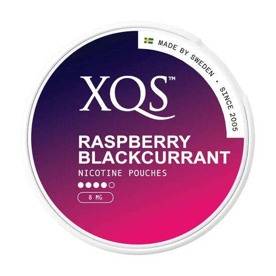 XQS Raspberry Blackcurrant 8mg Nicotine Pouches (5 Pack)