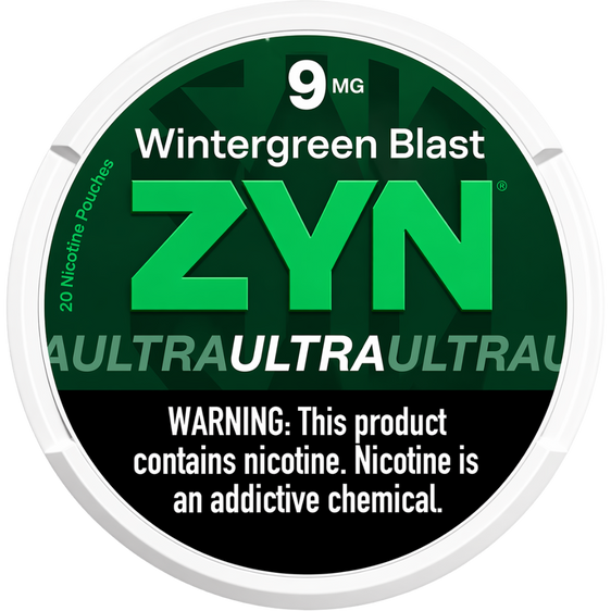 
ZYN Ultra Wintergreen Blast Nicotine Pouches (5 Pack)