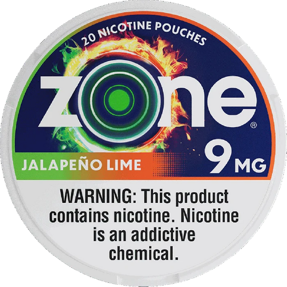 
Zone Jalapeño Lime Nicotine Pouches (5 Pack) - 9mg