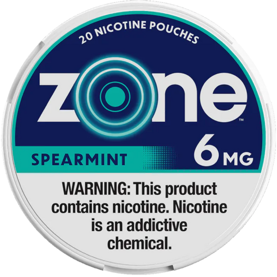 
Zone Spearmint Nicotine Pouches (5 Pack)