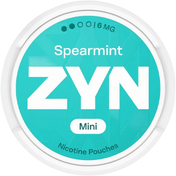 
ZYN Spearmint Mini Nicotine Pouches (5 Pack) - 6mg (15 Pouches Can)