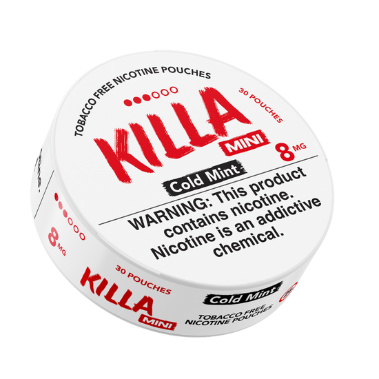Killa Cold Mint Mini 8mg Nicotine Pouches (5 Pack)