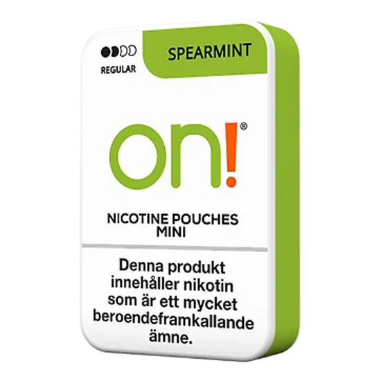 ON! Spearmint Nicotine Pouches (5 Pack)