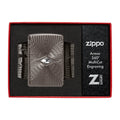 
Zippo Lighter - Symmetrical Multicut with Crystal