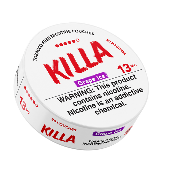 Killa Grape Ice 13mg Nicotine Pouches (5 Pack)