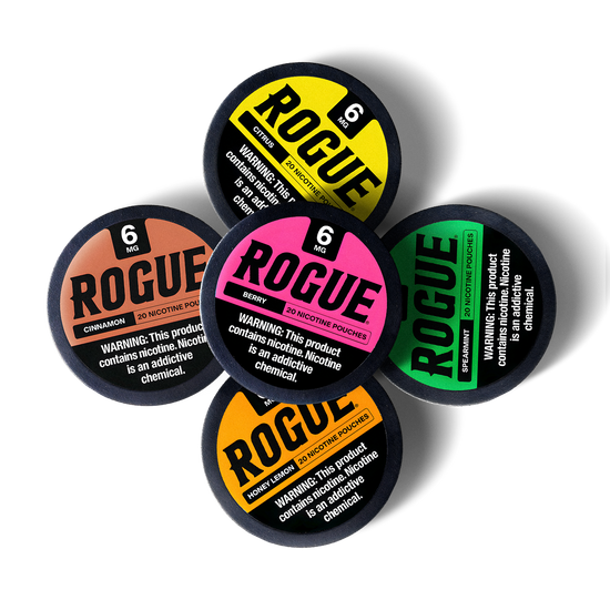 Rogue Nicotine Pouch Bundle 6mg (5 Pack)
