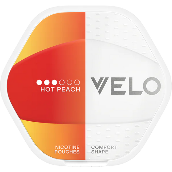 VELO Shift Hot Peach Nicotine Pouches – 8mg (5 Pack)