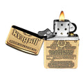 
Zippo Lighter - 2007 Jim Beam Brass Emblem Brass