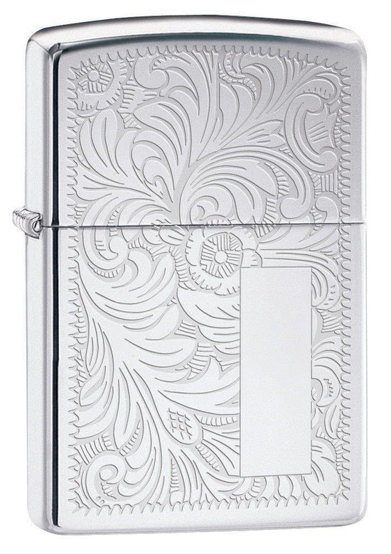Zippo Lighter - Venetian High Polish Chrome