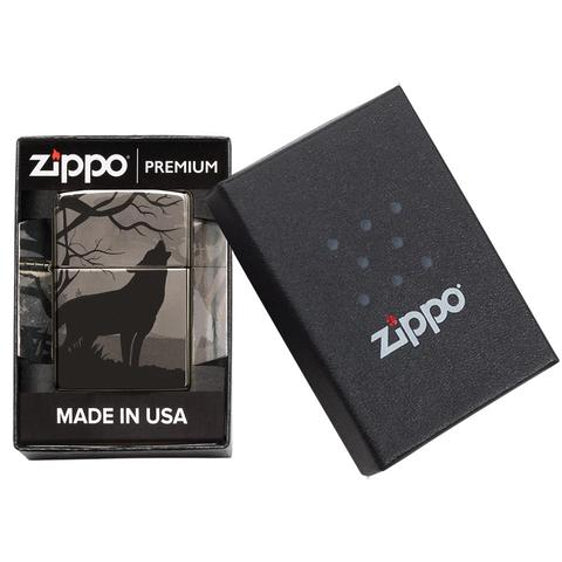 
Zippo Lighter - Lone Wolf Design