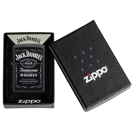 
Zippo Lighter - Jack Daniel's Tennessee Whiskey on Black Matte