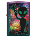 
Zippo Lighter - Alien w/ Good Vibes Iridescent Finish