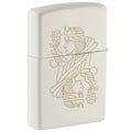 
Zippo Lighter - King Queen on Regal White Matte Finish