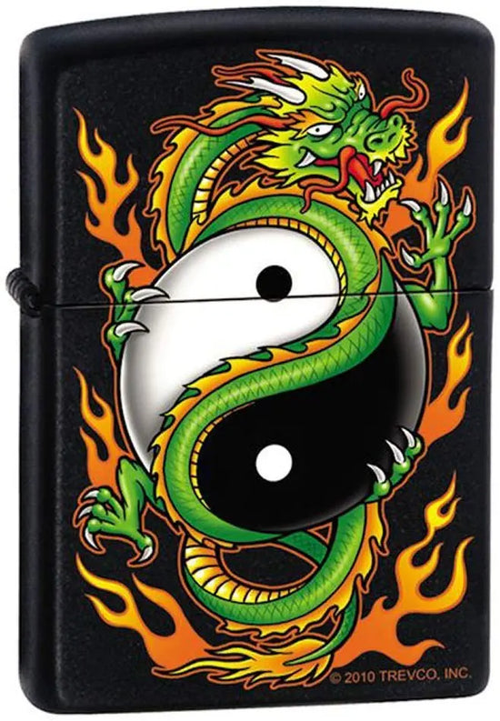 Zippo Lighter - Yin Yang Dragon