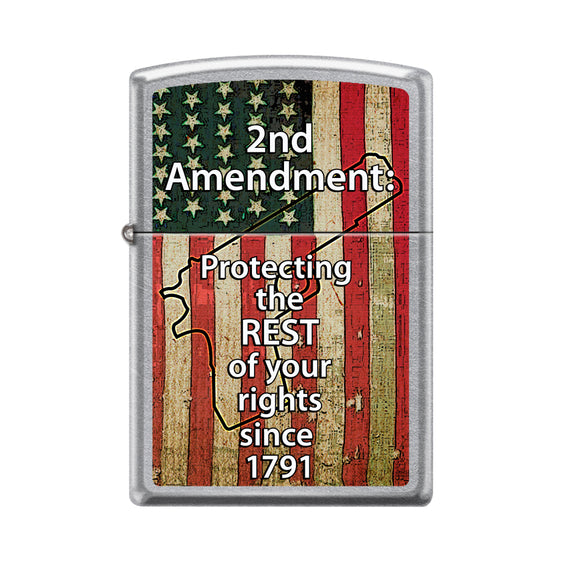 
Zippo Lighter - 2nd Amendment: Protect Your Rights