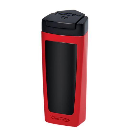 
Vector Icon II Electric Triple Flame Torch Lighter - Red Lacquer