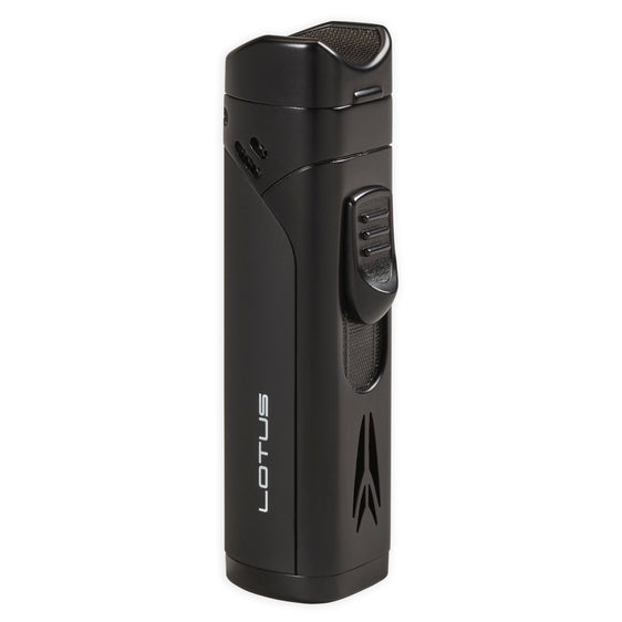 
Lotus Monarch Quad Flame Lighter - Black
