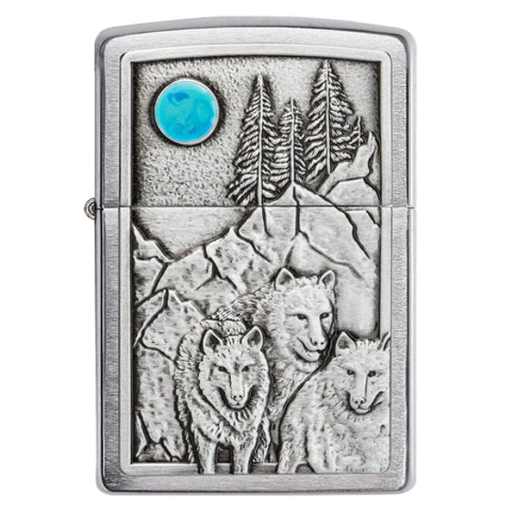 
Zippo Lighter - Emblem Wolf Pack