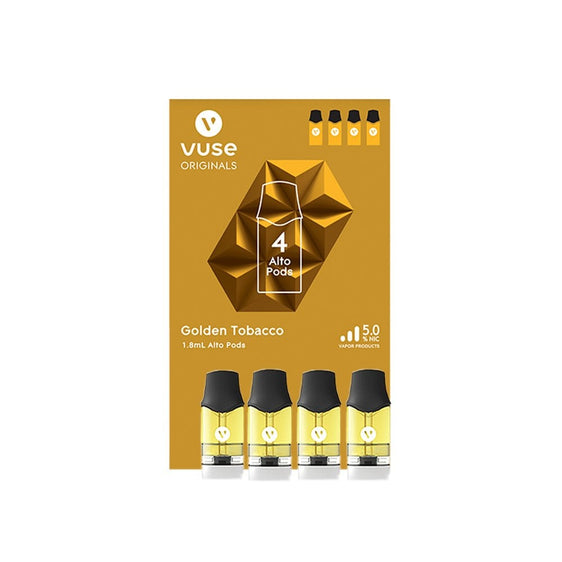 
Vuse Alto Golden Tobacco Pods - 4 Pack - Lighter USA